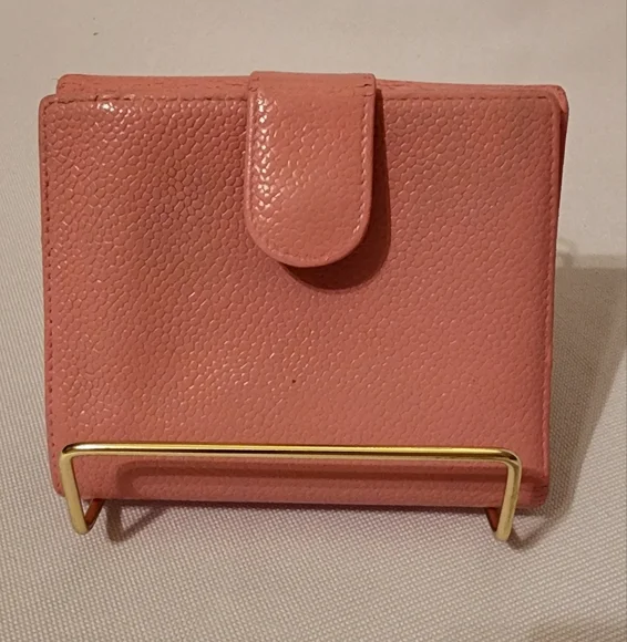 Chanel Caviar Compact Pink Leather Wallet - Picture 5 of 10
